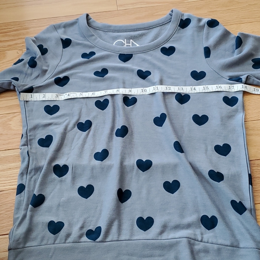 Chaser sweatshirt with blue heart print - Picture 12 of 12
